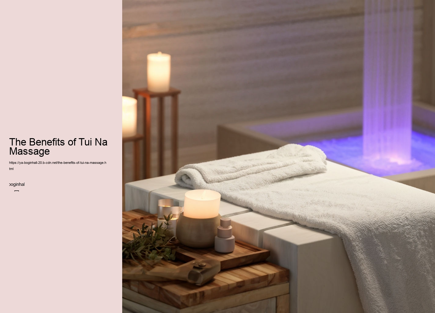 The Benefits of Tui Na Massage